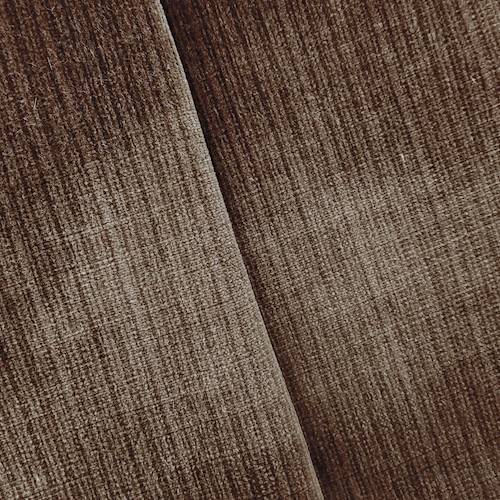*6 YD PC -- Earth Brown Textured Stripe Velveteen Home Decorating Fabric DFW57996