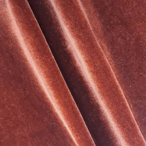 *7 YD PC -- Dusty Red Mohair Velveteen Home Decorating Fabric DFW58000