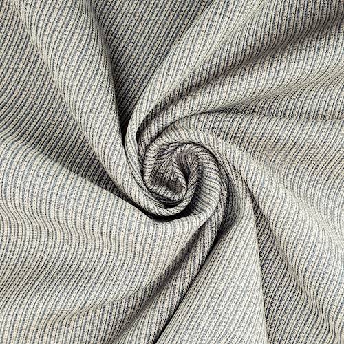 Gray/Beige Wool Textured Dobby Stripe Woven Decor Fabric DFW58004