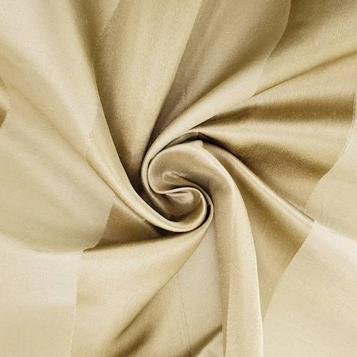 Golden Taupe Silk Blend Satin/Shantung Stripe Decor Fabric DFW58006