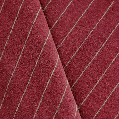 Deep Red/Green Stripe Velveteen Home Decorating Fabric DFW58011