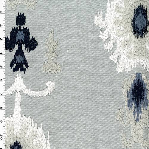 *3 YD PC--Gray Plain Weave Cotton Blend Home Decorating Fabric DFWX0944-X
