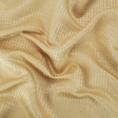 Golden Beige Textured Jacquard Home Decorating Fabric DFW58019
