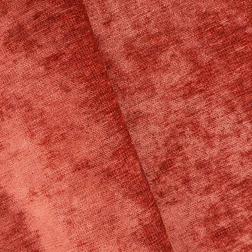 Deep Sunset Red Faux Velvet Chenille Home Decorating Fabric DFW58032