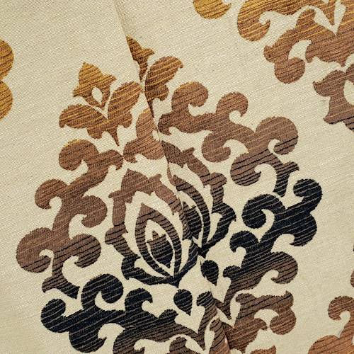 Beige/Tan/Black Baroque Ombre Jacquard Decorating Fabric DFW58033