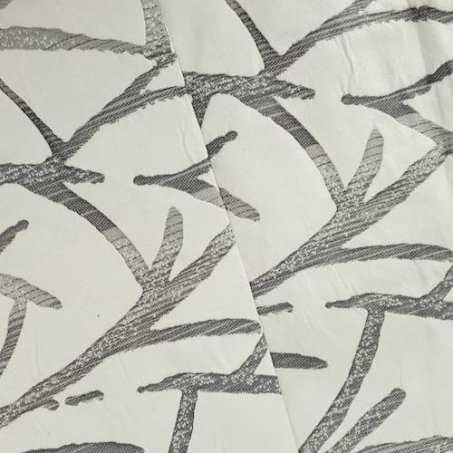 Pearl/Gray Abstract Branch Double Jacquard Decorating Fabric DFW58043