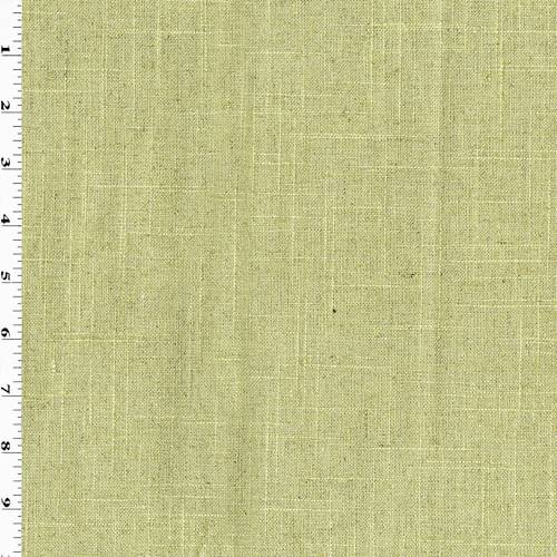 Pistachio Green Linen Cross Hatch Slub Woven Decor Fabric DFW58061