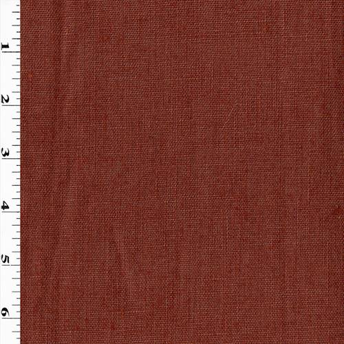 Antique Red Slubbed Linen Home Decorating Fabric DFW58068