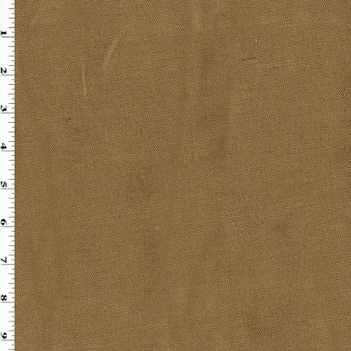 Peanut Brown Linen Slubbed Canvas Decorating Fabric DFW58072