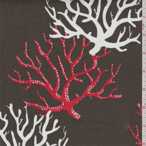 *6 YD PC--Coral Brown Indoor/Outdoor Fabric