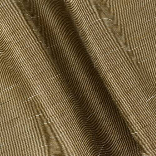 Brown/Silver Gray Poly/Silk Rib Texture Woven Decor Fabric DFW58112