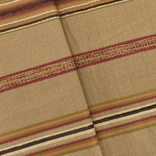 Latte Brown/Multi Textured Stripe Woven Decorating Fabric DFW58123