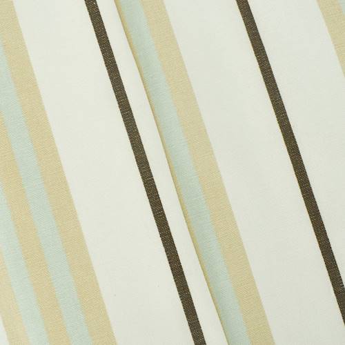Pastel Teal/Beige/Multi Stripe Printed Canvas Decor Fabric DFW58138