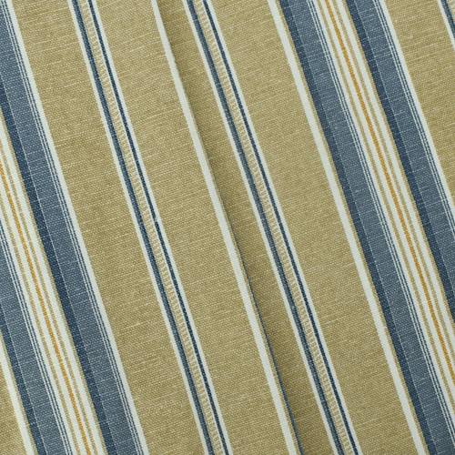 Taupe/Blue/Multi Stripe Printed Canvas Decorating Fabric DFW58144