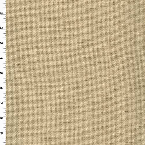 *1 3/8 YD PC--Beige Basket Weave Home Decorating Fabric DFWX0989-X