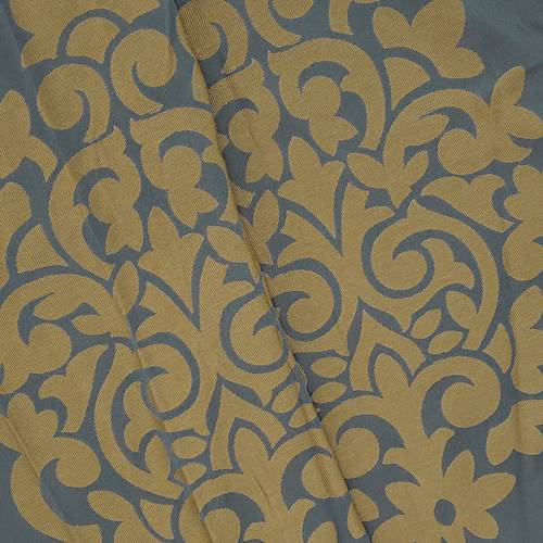 Gunmetal/Bronze Acanthus Crest Damask Home Decorating Fabric DFW58185