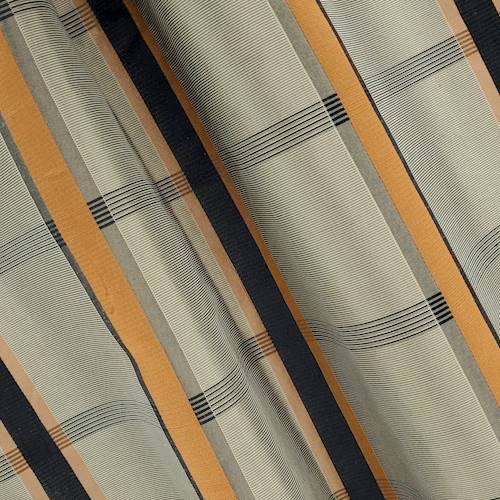 Black/Copper/Multi Silk Plaid Home Decorating Fabric DFW58193