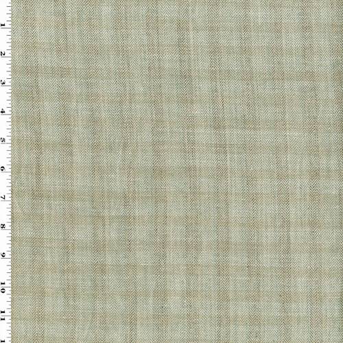 *2 5/8 YD PC--Beige/Brown/Multi Linen Blend Herringbone Suiting