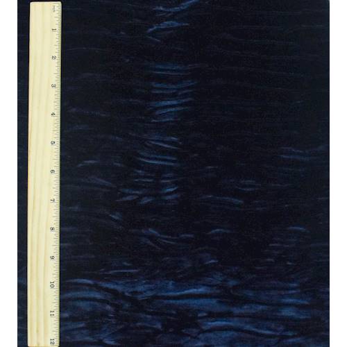 *5 3/4 YD PC--Deep Navy Blue Burnout Crinkle Velvet Knit