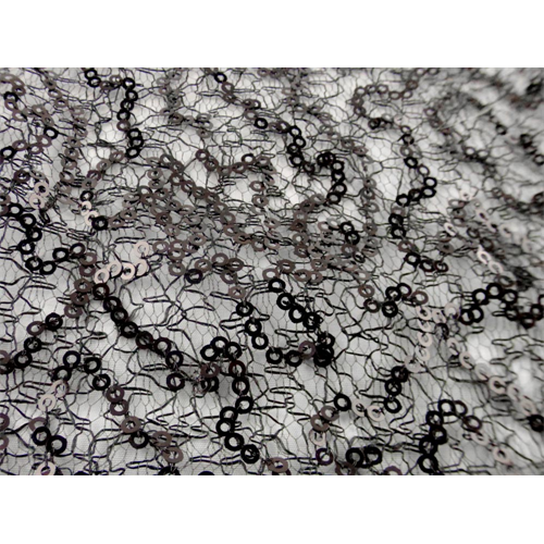 *2 1/2 YD PC--Black Sequin Lace