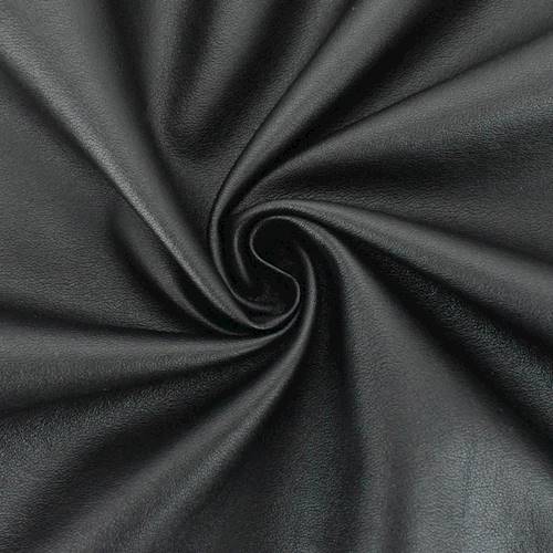 *1 1/4 YD PC--Black Embossed Faux Leather