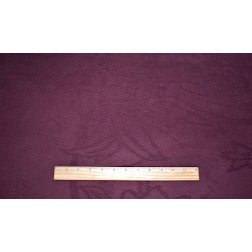 *5 YD PC--Deep Burgundy Red Floral Patterned Wool Blend Jacketing
