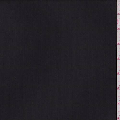 *3 YD PC--Black/Gray Tropical Wool Stripe Suiting