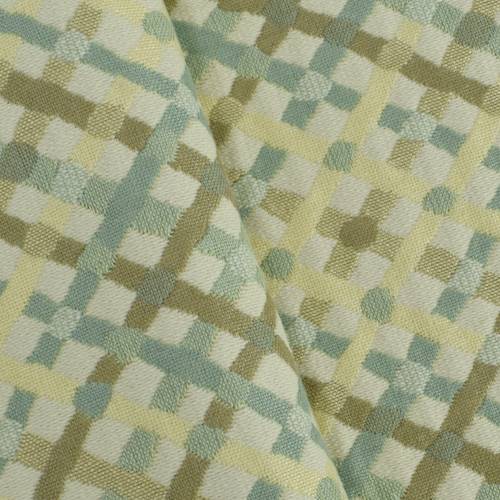 Taupe/Yellow/Multi Criss Cross Double Jacquard Decor Fabric DFW58218