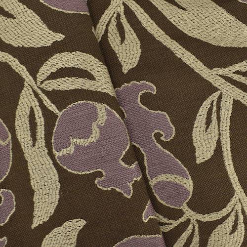Brown/Mauve/Taupe Bud Floral Jacquard Decorating Fabric DFW58224