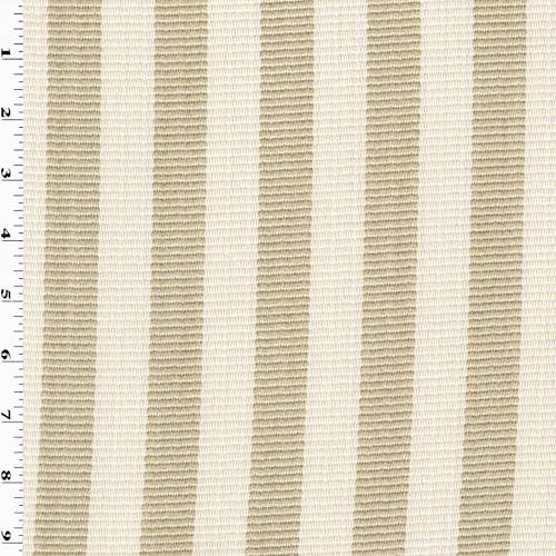 *8 YD PC--Ivory/Beige Striped Rib Woven Home Decorating Fabric DFWX1148-X