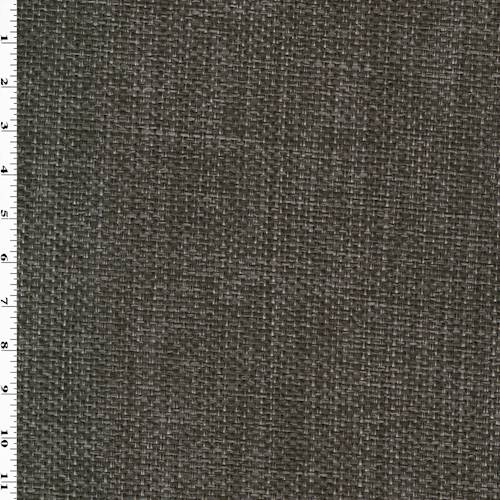 *5 3/4 YD PC--Dark Gray Basket Weave Home Decorating Fabric DFWX1150-X