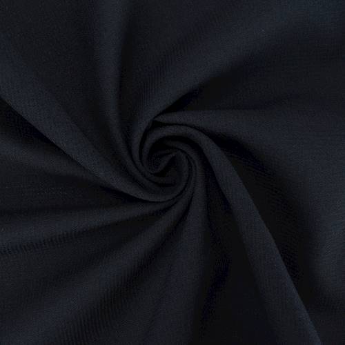 Midnight Navy Semi-Sheer Tropical Poly/Wool Blend Shirting 83029