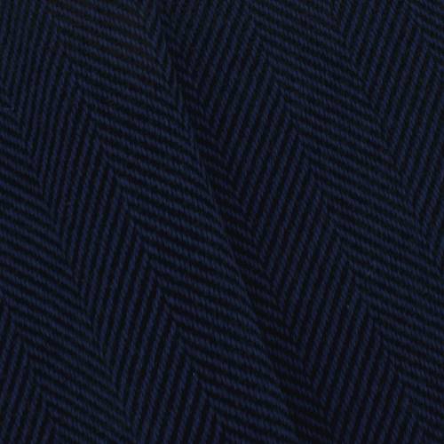 Deep Blue/Black Wool Blend Herringbone Coating 83030