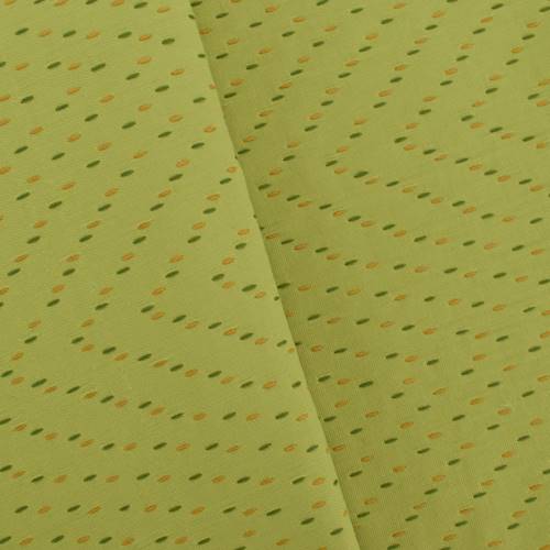 Chartreuse/Multi Indoor/Outdoor Chevron Stitch Decor Fabric DFW58282