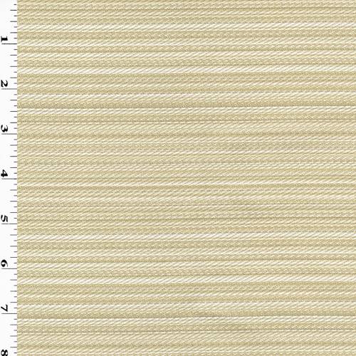 *1 1/2 YD PC--Yellow/Ivory Twill Weave Home Decorating Fabric DFWX1218-X