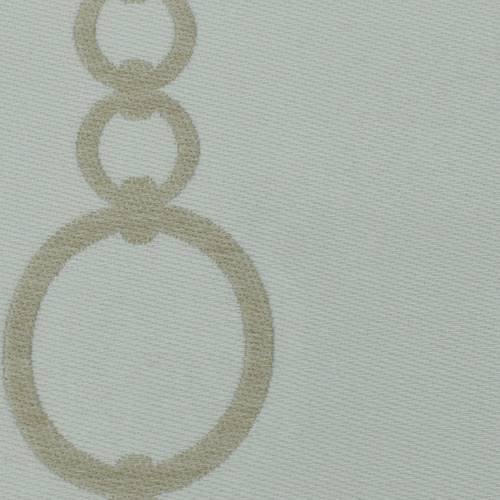 White/Beige Indoor/Outdoor Chain Jacquard Decorating Fabric DFW58302