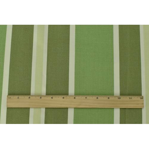 Herbal Green/Multi Indoor/Outdoor Stripe Decorating Fabric DFW58305