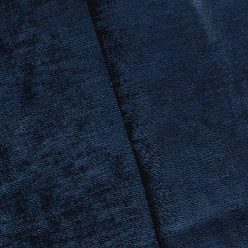 Midnight Navy Blue Faux Velvet Chenille Decorating Fabric DFW58328
