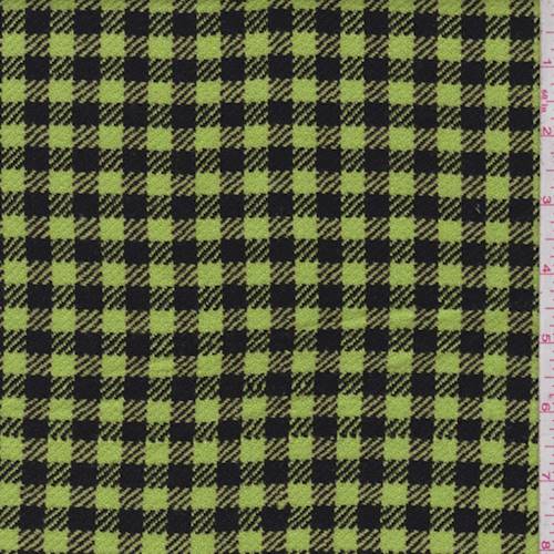 Neon Green/Black Plaid Jacketing 83196
