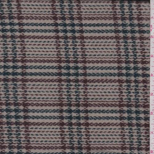 Gray/Brown/Green Plaid Jacketing 83200