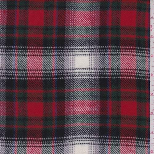 Red/Green/Multi Plaid Woven Jacketing 83214