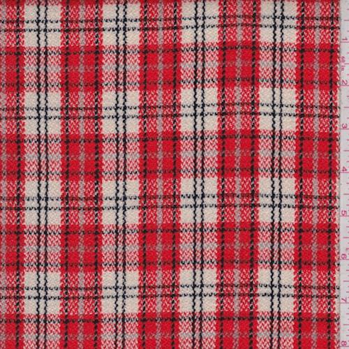 Orange/Black/Multi Textured Plaid Jacketing 83229