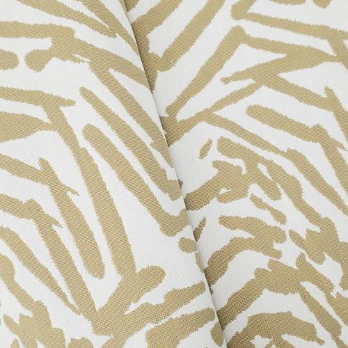 Tan/White Indoor/Outdoor Abstract Jacquard Decor Fabric DFW58330