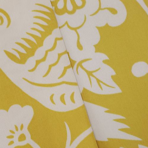 Yellow/Ivory Indoor/Outdoor Chirp Printed Decor Fabric DFW58342