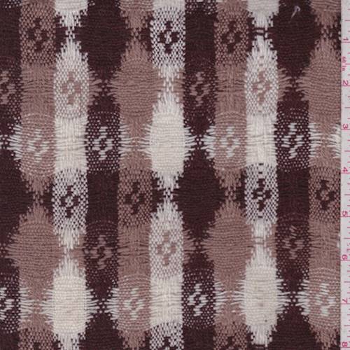 Brown/White Tribal Jacquard Jacketing 83379