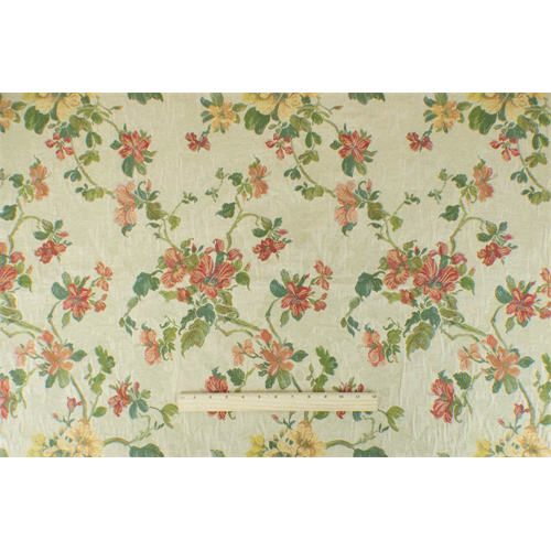 *7 YD PC--Parchment Ivory/Multi Floral Tapestry Decorating Fabric