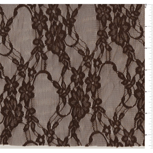 *15 YD PC--Brown Stretch Lace