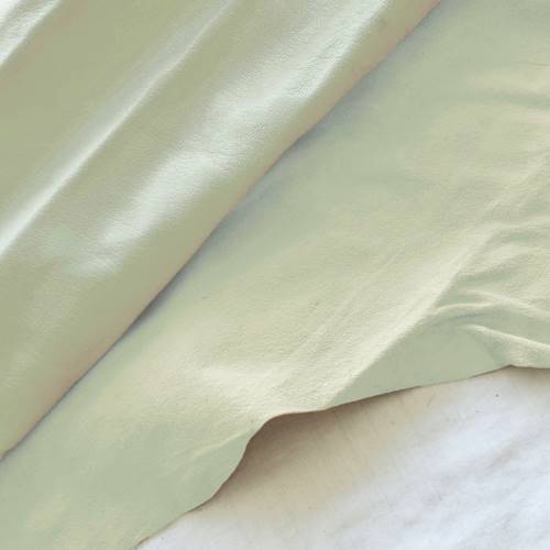 Cement White Textured Leather Hide HIDE570