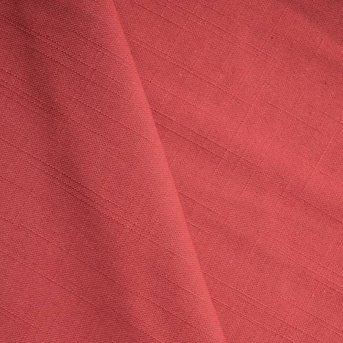 *3 7/8 YD PC -- Cherry Red Cotton Slub Woven Home Decorating Fabric DFWS0194-S