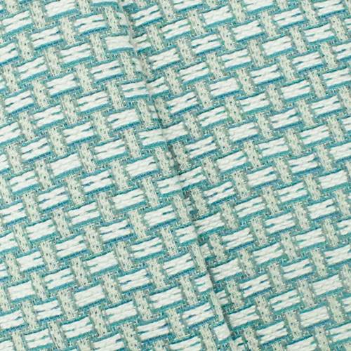 Teal/Multi Indoor/Outdoor Beach Basket Jacquard Decor Fabric DFW58438